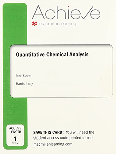9781319384807: Achieve for Quantitative Chemical Analysis 1-term Access