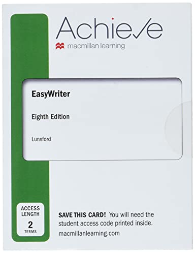 Stock image for Achieve for EasyWriter (2-Term Access) for sale by Textbooks_Source