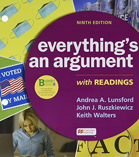 Stock image for Loose-leaf for Everything's an Argument with Readings for sale by BooksRun