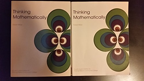Beispielbild fr Mathmatically Thinking, Sixth Edition zum Verkauf von Better World Books