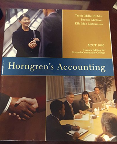 Beispielbild fr Horngren's Accounting, Elevennth Edition zum Verkauf von Better World Books