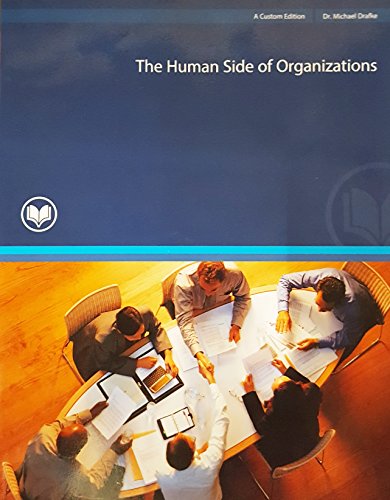 Beispielbild fr Human Side of Organizations (custom) zum Verkauf von HPB-Red