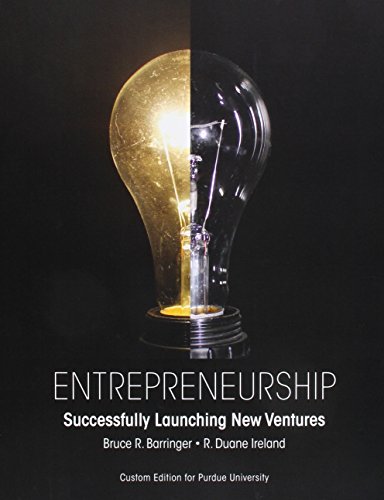 Imagen de archivo de Entrepreneurship: Successfully Launching New Ventures Purdue University a la venta por HPB-Red