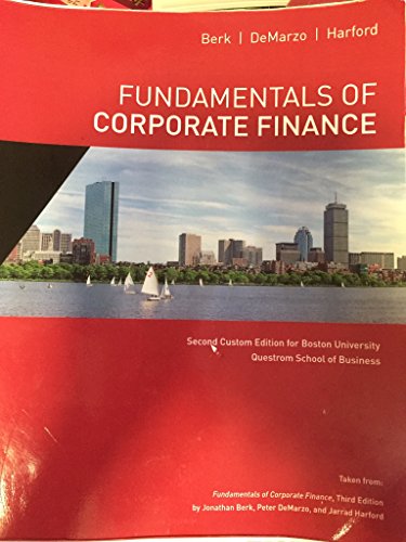 Beispielbild fr FUNDAMENTALS OF CORPORATE FINANCE zum Verkauf von The Book Cellar, LLC