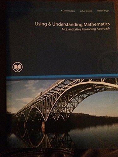 Stock image for Using and Understanding Mathematics A Quantitative Reasoning Approach for sale by HPB-Red