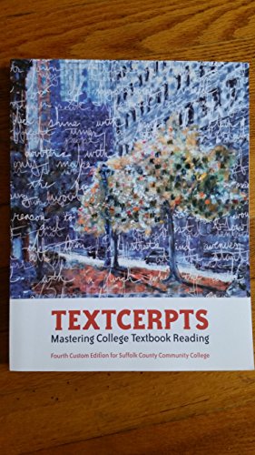 Imagen de archivo de Textcerpts Mastering College Textbook Reading a la venta por HPB-Red