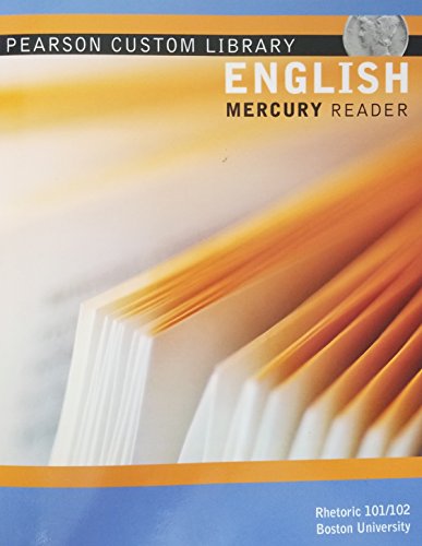 Stock image for English Mercury Reader (Custom Edition BU) for sale by Irish Booksellers