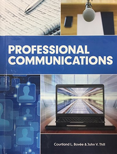 Stock image for Professional Communications - Student Edition for sale by HPB-Red