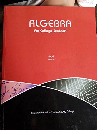 Imagen de archivo de algebra for college students a la venta por Better World Books