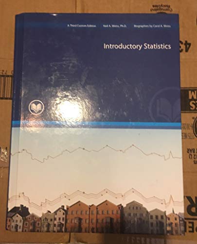 Beispielbild fr Introductory Statistics, a Third Custom Edition, 10E zum Verkauf von Better World Books: West