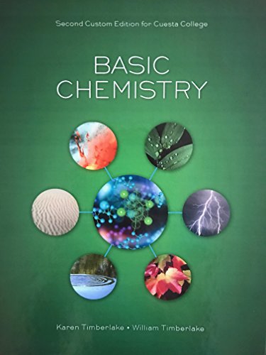 Imagen de archivo de Basic Chemistry Custom Edition for Cuesta College a la venta por ThriftBooks-Dallas