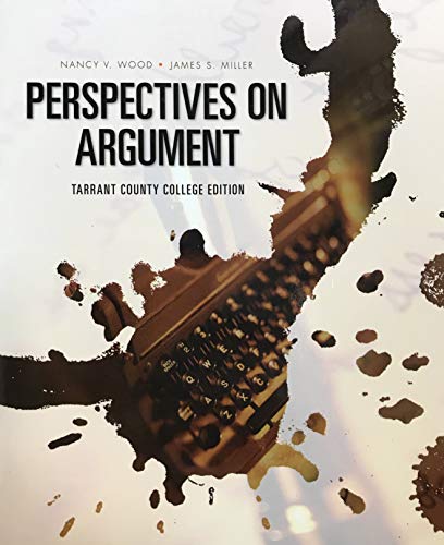 Imagen de archivo de PERSPECTIVES ON ARGUMENTS >CUSTOM< a la venta por HPB-Red