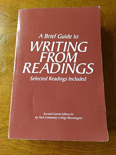 9781323649688: Brief Guide to Writing From Readings Selected Read