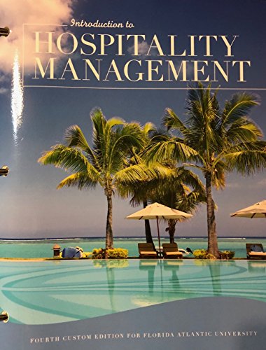 9781323654088: Introduction to Hospitality Management Fourth Custom Edition for Florida Atlantic University