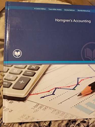 Beispielbild fr Horngren"s Accounting Custom Edition Rio Salado College zum Verkauf von HPB-Red
