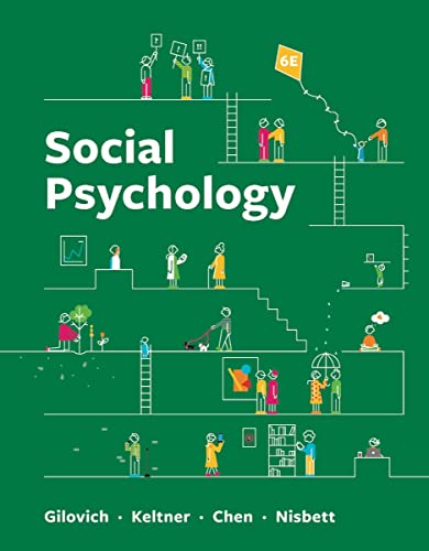 Imagen de archivo de Social Psychology a la venta por Textbooks2go