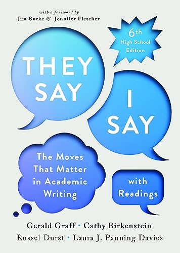 Stock image for They Say / I Say with Readings for sale by Big River Books