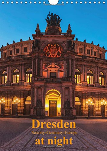 9781325063215: Dresden at night / UK-Version 2016: Dresden at night, beautiful German city on the Elbe river