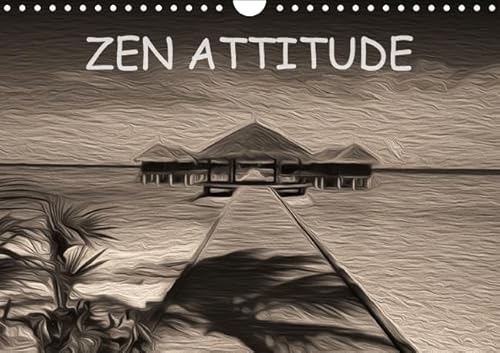 9781325129157: Zen attitude: Composition graphique de tableaux en peinture numrique, sur le thme de la zen attitude. Calendrier mural A4 horizontal