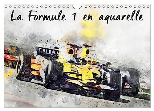 9781325869299: La Formule 1 en aquarelle (Calendrier mural 2024 DIN A4 vertical), CALVENDO calendrier mensuel: Srie de 12 tableaux, crations originales de formules 1 actuelles.