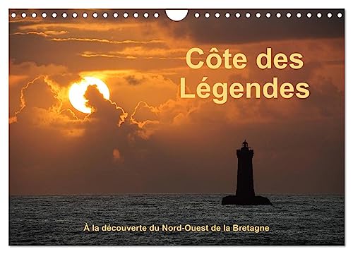 9781325869725: Cte des Lgendes  la dcouverte du Nord-Ouest de la Bretagne (Calendrier mural 2024 DIN A4 vertical), CALVENDO calendrier mensuel: Une excursion sur la cte des phares