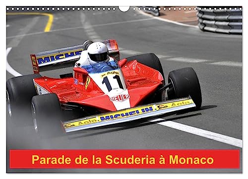 9781325902446: Parade de la Scuderia  Monaco (Calendrier mural 2024 DIN A3 vertical), CALVENDO calendrier mensuel: Le cheval cabr sur le circuit de Monaco