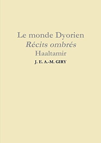 Imagen de archivo de le monde dyorien - recits ombres - haaltamir - tome 1 a la venta por Chapitre.com : livres et presse ancienne