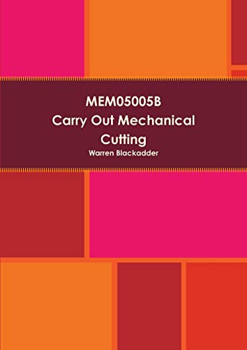 Stock image for Mem05005B Carry out mechanical cutting for sale by PBShop.store US