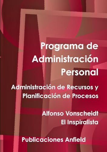 Stock image for Programa de Administracion Personal -Language: spanish for sale by GreatBookPrices