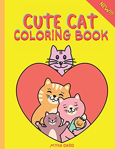 Beispielbild fr Cute Cat Coloring Book: Super Fun Coloring Book with Cute Cat 50 Coloring for Kids Cute and Fun Designs: Happy Cat, Playful Cat, Sleepy Cat an zum Verkauf von Buchpark