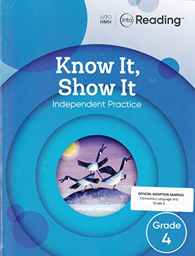 Stock image for HMH: Into Reading - Know It, Show It (Independent Practice Workbook) Grade 4 for sale by ThriftBooks-Dallas