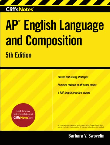 Imagen de archivo de CliffsNotes AP English Language and Composition, 5th Edition a la venta por Better World Books