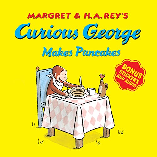 9781328581310: Curious George Makes Pancakes (with Bonus Stickers and Audio)