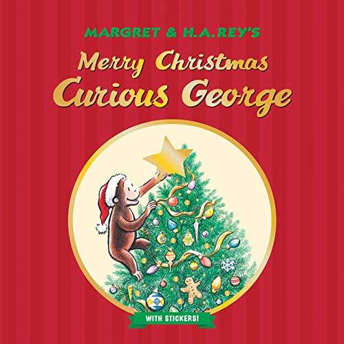 Stock image for Merry Christmas, Curious George (with stickers) for sale by More Than Words