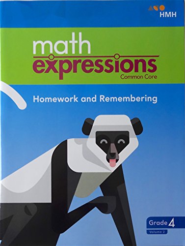 9781328702692: math expressions 2018 Homework and Remembering Grade 4 Volume 2