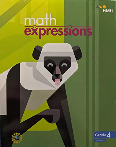 Stock image for Math Expressions Student Activity Book, Grade 4, Volume 2, c. 2018, 9781328743893, 1328743896 for sale by HPB Inc.