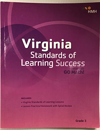 Stock image for Virginia Standards of Learning Success, Grade 3, powered by Go Math! for sale by Wonder Book