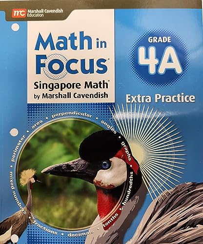 Stock image for Math in Focus, the Singapore Approach: Extra Practice Blackline Master A, Grade 4 (Math in Focus (Sta)) for sale by Blue Vase Books