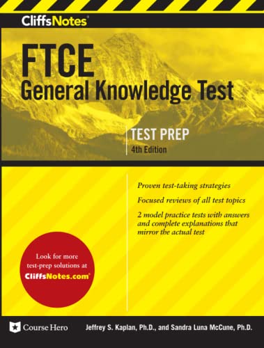 9781328959843: CliffsNotes FTCE General Knowledge Test: Fourth Edition, Revised (CliffsNotes Test Prep)