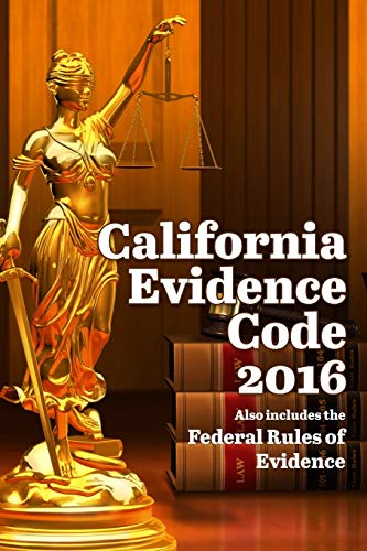 Beispielbild fr California Evidence Code 2016 zum Verkauf von PBShop.store US