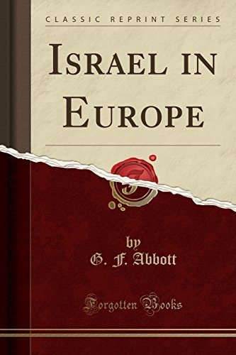 9781330005439: Israel in Europe (Classic Reprint)