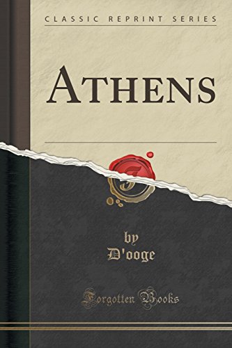 Imagen de archivo de Athens Classic Reprint a la venta por PBShop.store US
