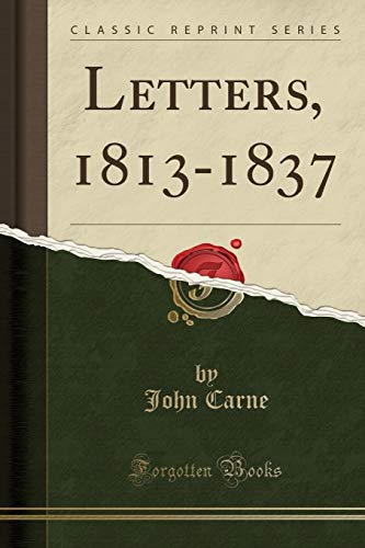 Stock image for Letters, 18131837 Classic Reprint for sale by PBShop.store US