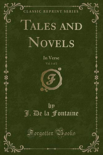 Beispielbild fr Tales and Novels, Vol. 1 of 2: In Verse (Classic Reprint) zum Verkauf von Buchpark