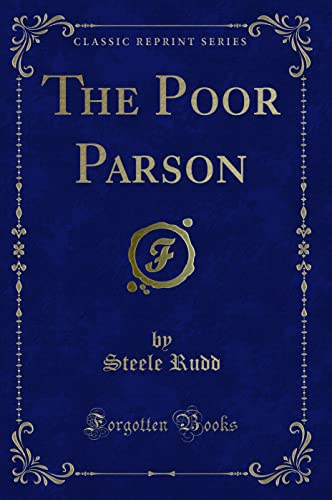 Stock image for The Poor Parson Classic Reprint for sale by PBShop.store US