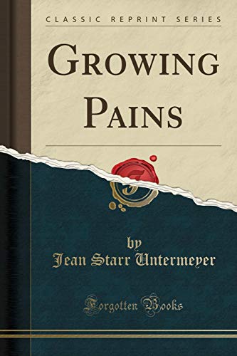 Imagen de archivo de Growing Pains Classic Reprint a la venta por PBShop.store US
