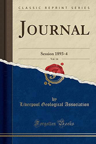 Stock image for Journal, Vol 14 Session 18934 Classic Reprint for sale by PBShop.store US