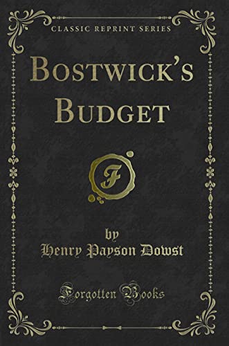 Stock image for Bostwick's Budget Classic Reprint for sale by PBShop.store US