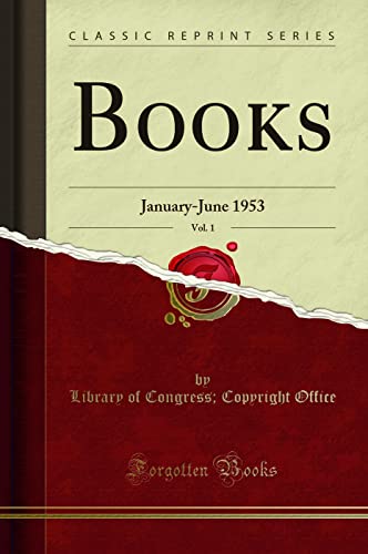 Beispielbild fr Books, Vol. 1 : January-June 1953 (Classic Reprint) zum Verkauf von Buchpark