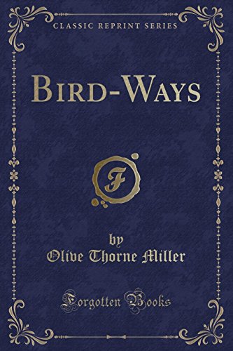 Beispielbild fr BirdWays Classic Reprint zum Verkauf von PBShop.store US